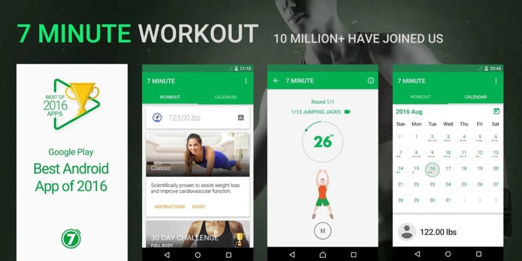 application 7 minutes workout