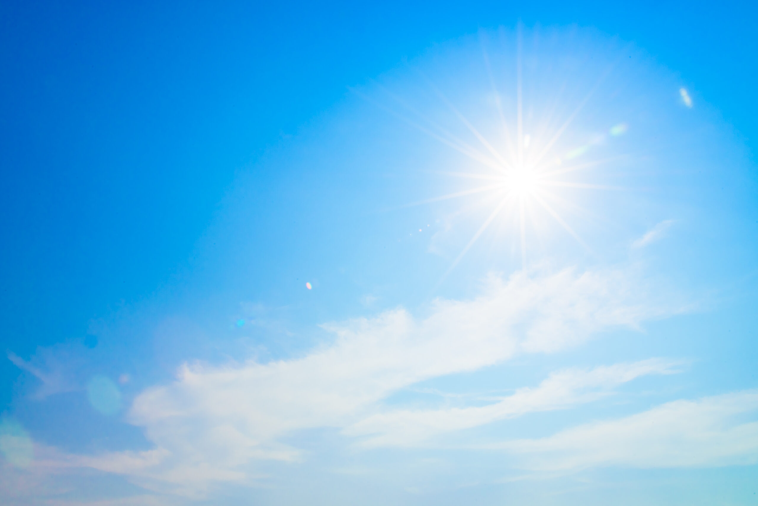 soleil brille
