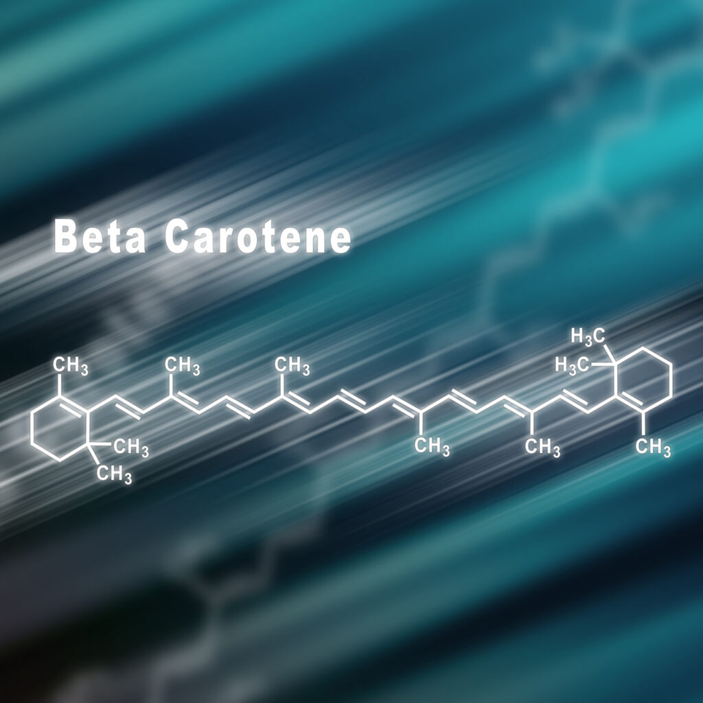 molécule bétâ-carotène contenu dans la vitamine A