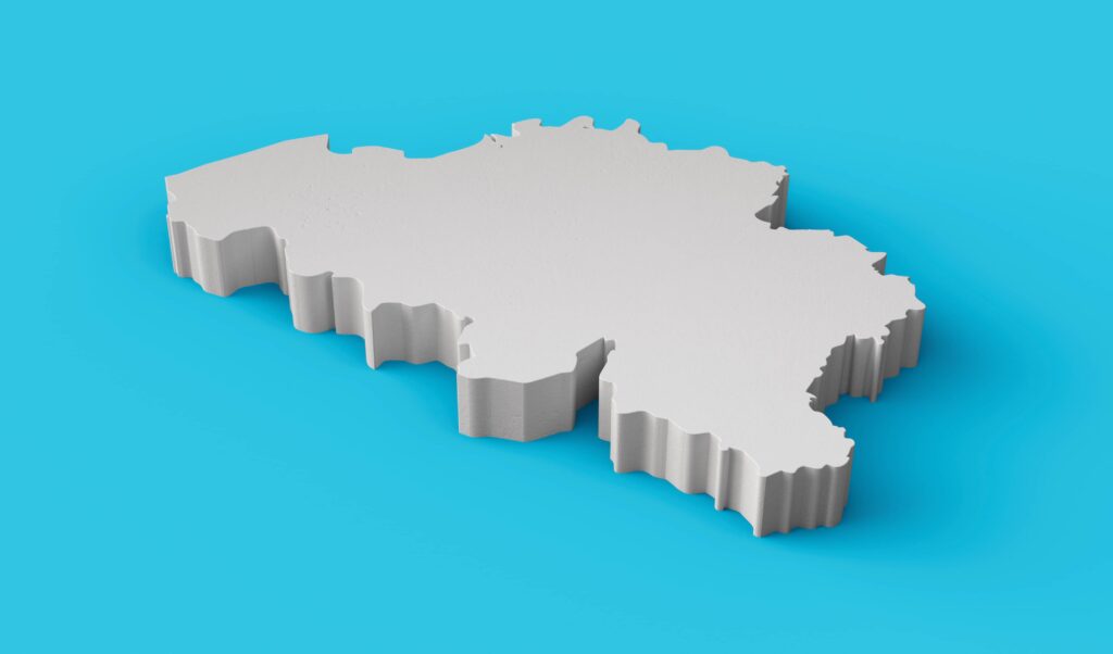 map of Belgium