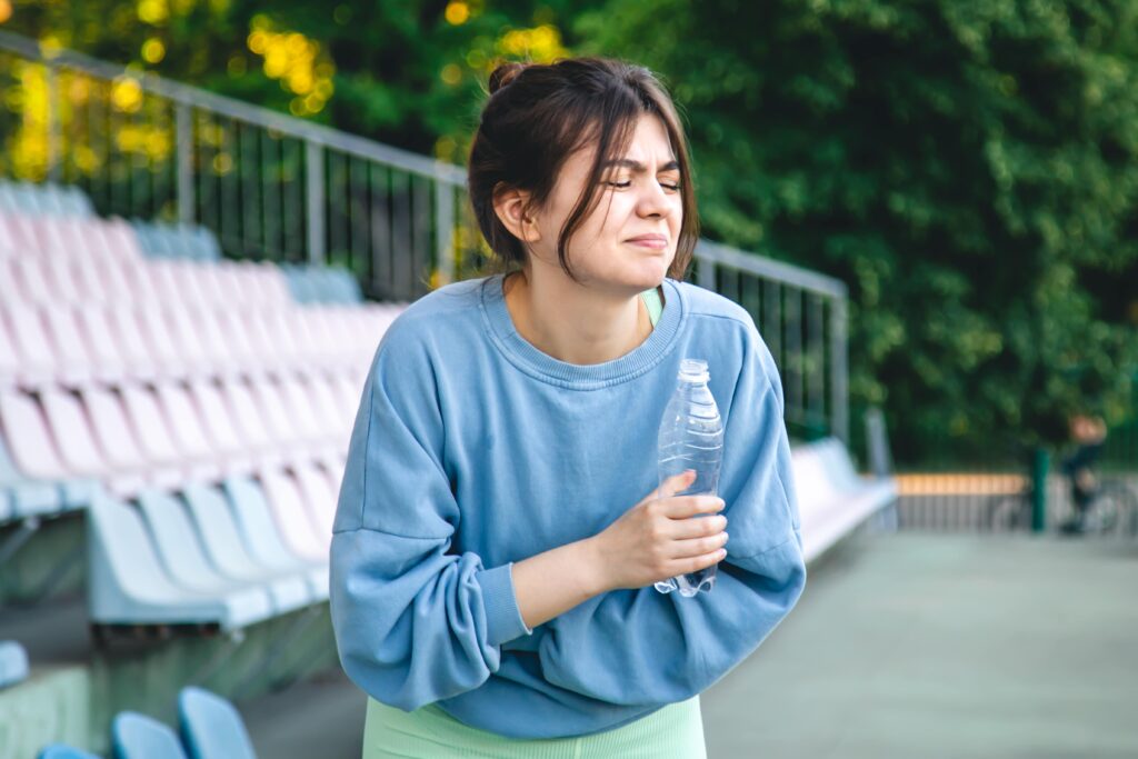 nausées et vomissements pendant et après sport