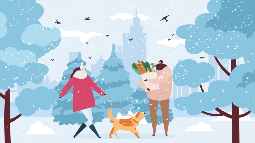 walk in the snow