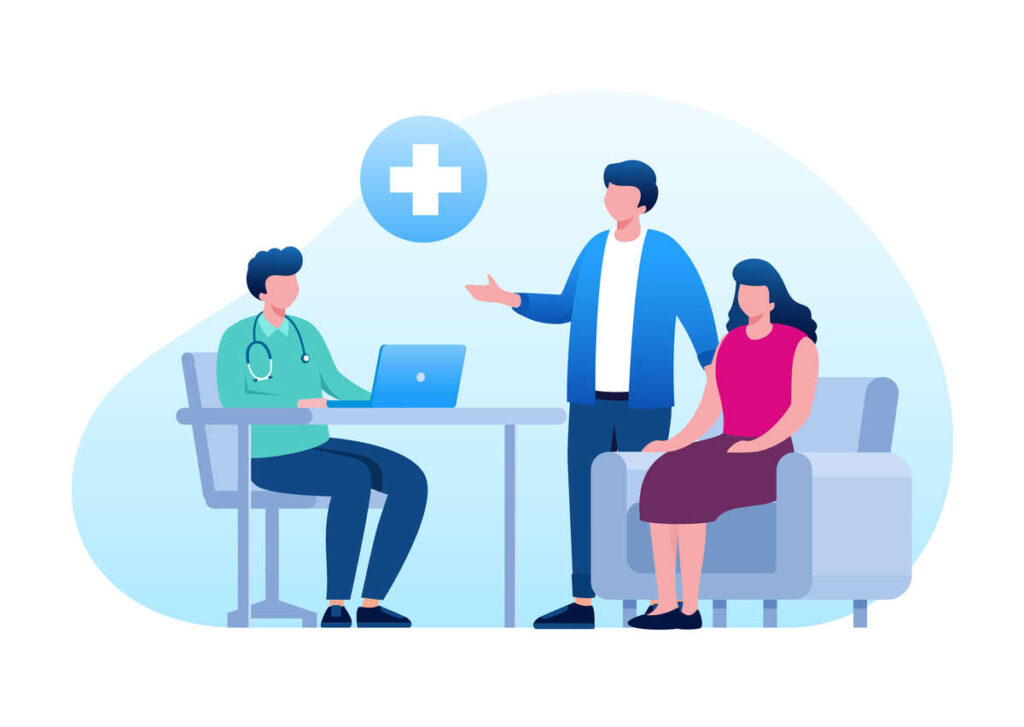 consultation avec un professionnel de la santé