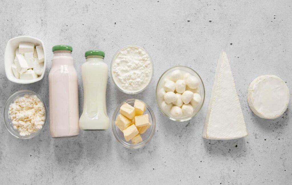 aliments inflammatoires : produits laitiers 